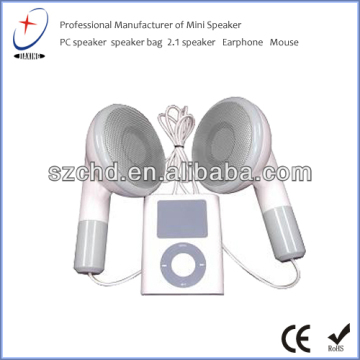 earphone shape for iPhone giant speakers for laptop