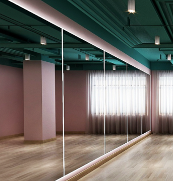 Wall mounted gym mirror,mirror for gym dance room