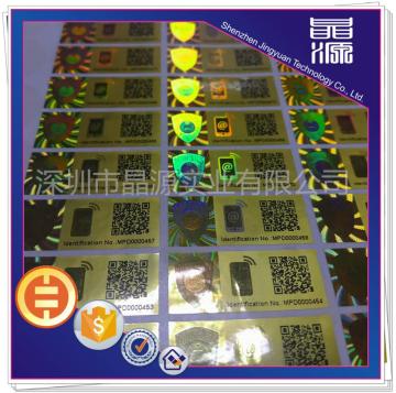 QR Code Hologram Label Sticker
