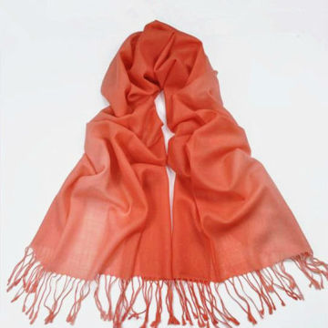 Chic Real Wool Stole Scarves in Orange Shade