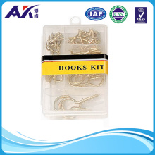 Brass Plated Metal Hooks Kit