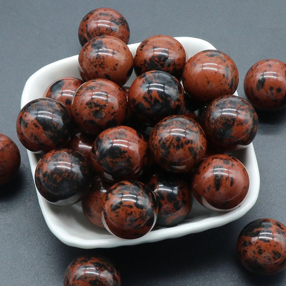 Bolas y esferas de chakra de piedra de sésamo de 12 mm para el equilibrio de meditación