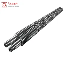 Large Size Conical Twin Injection Screw for Pipe Fitting Production