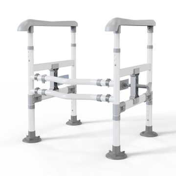 Adjustable Height Safety Grab Bar for Restroom Use