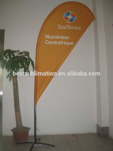 Custom double sided printed factory sale teardrop flag for advertising