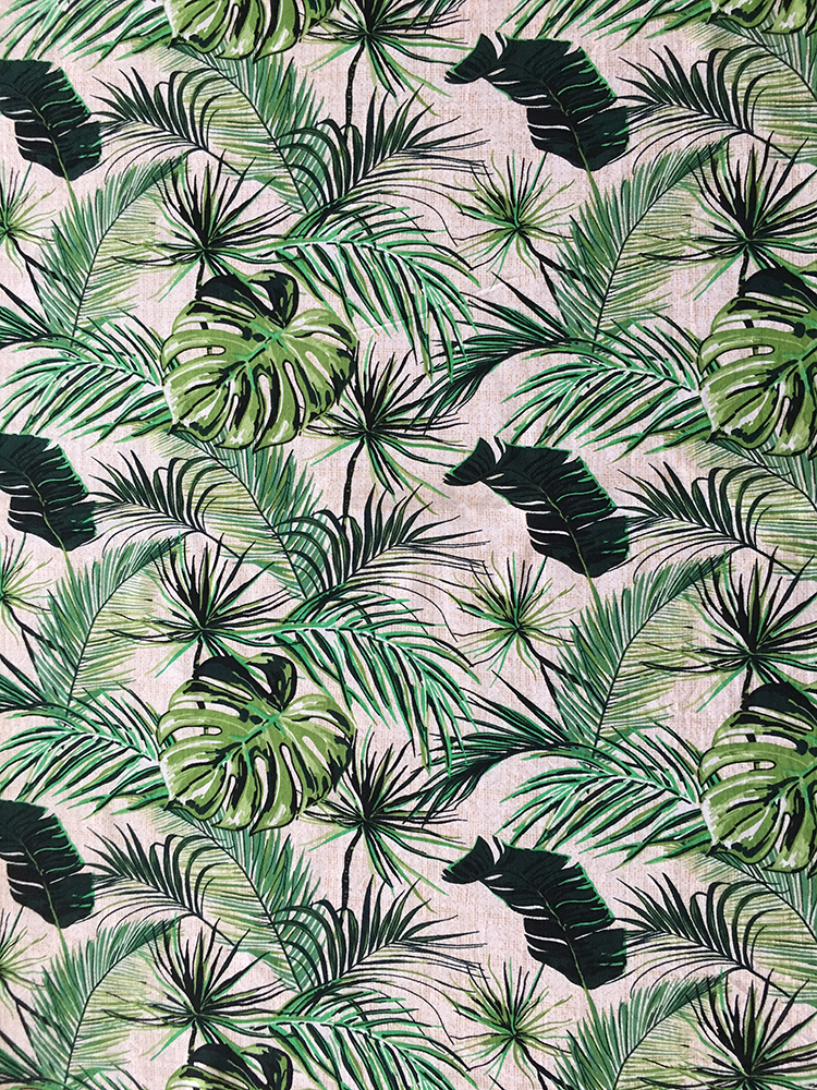 Tissu d&#39;impression légère Tropical Rayon Poplin 45S