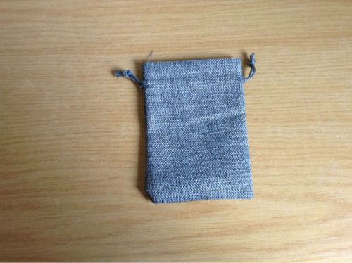 Linen jewelry pouch