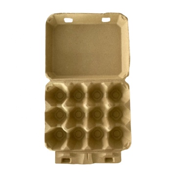 ZY Manufacturer Biodegradable Brown Hen Egg Containers - Bulk 1 Dozen Natural Pulp Egg Cartons