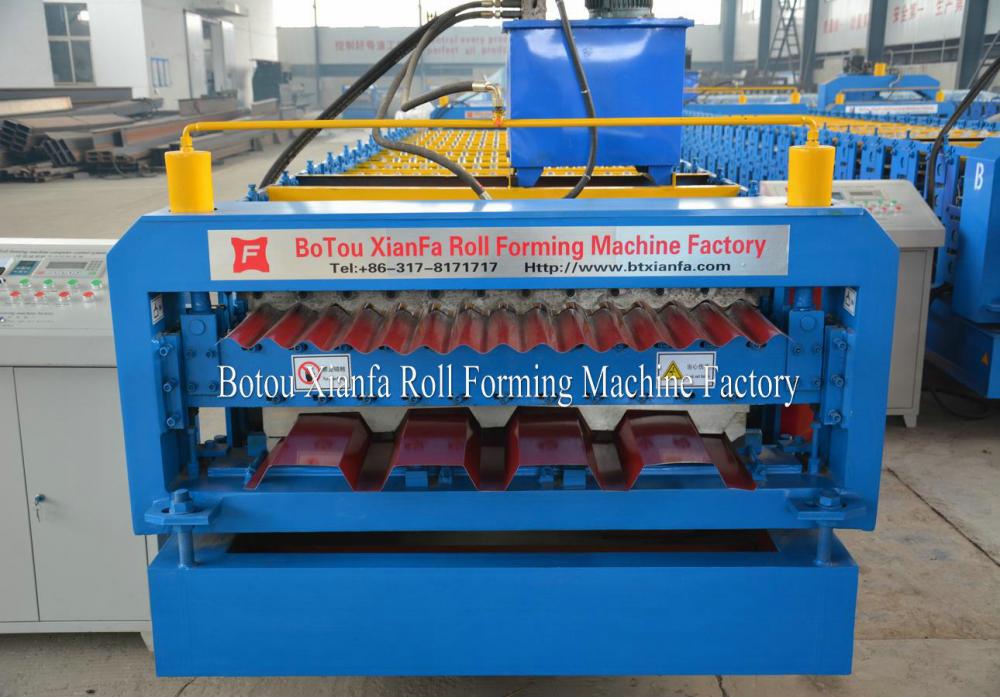 Galvanized Color Steel Sheet Double Deck Roof Tile Making Machine