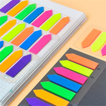 Transparent Sticky Note Set - Cute Colored Memo Pads for Office & School