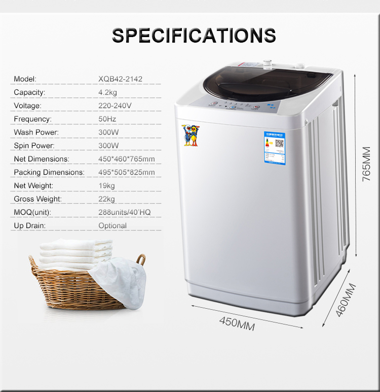 Small portable automatic washing machine for student dormitory