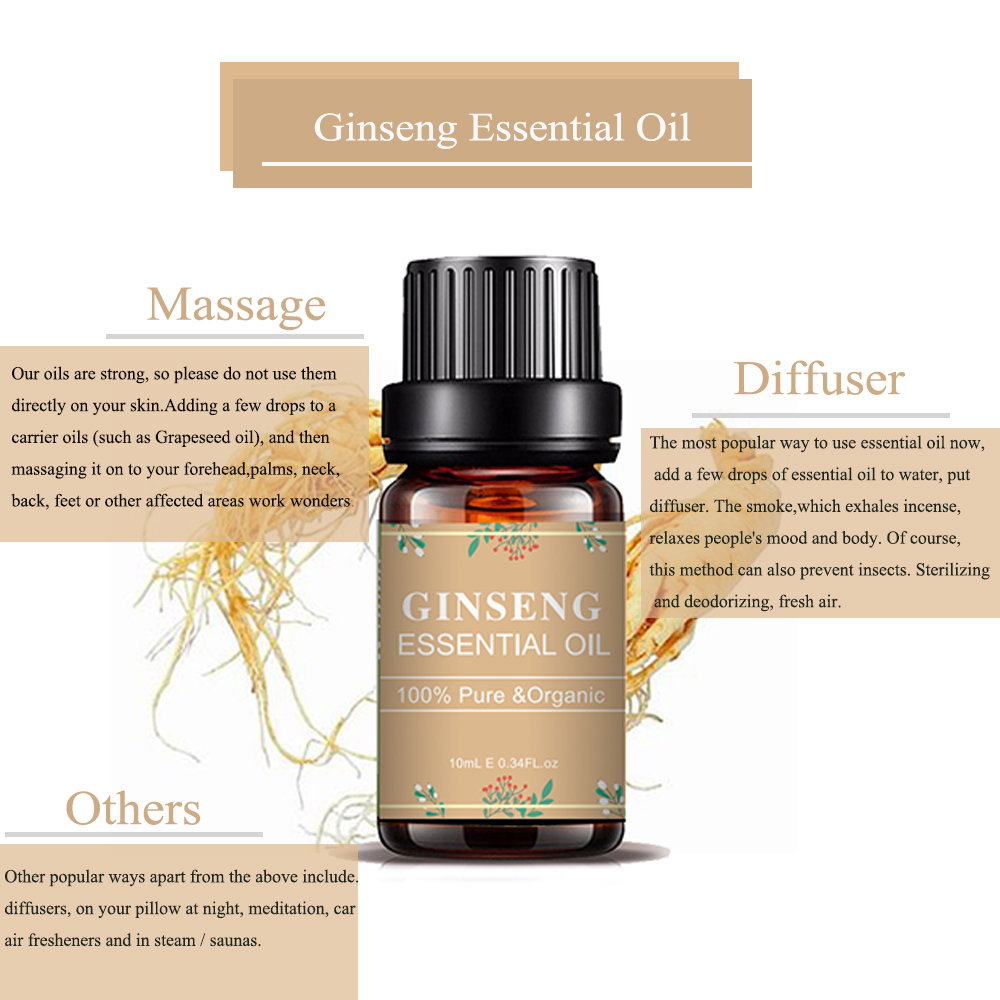 High Quality OEM/ODM 100% Pure Ginseng Essential Oil