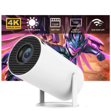 HY300 Mini HD Android 11 Projector: High Lumens 1080P Outdoor Projector with Auto Keystone