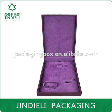 purple velvet dispaly jewelry set box