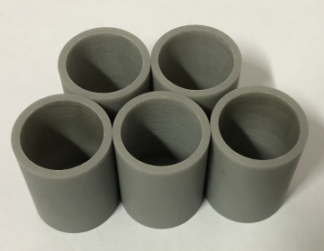 High thermal conductivity aluminum nitride crucibles