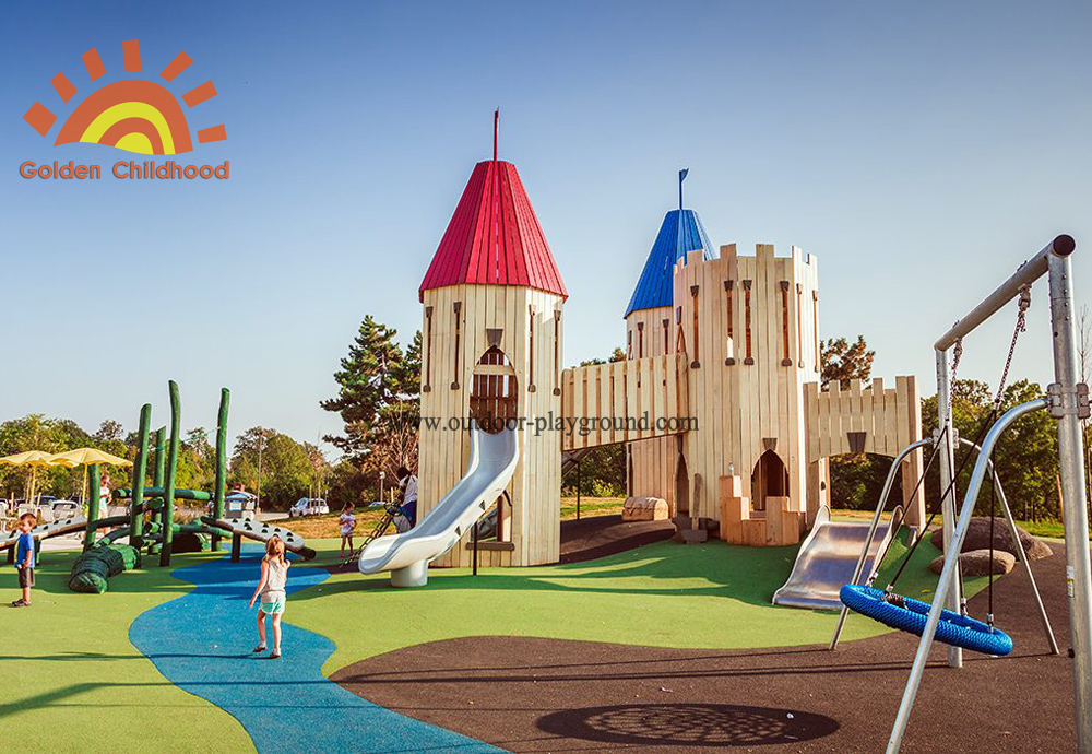 Outdoor Playground Castle Towers For Kids