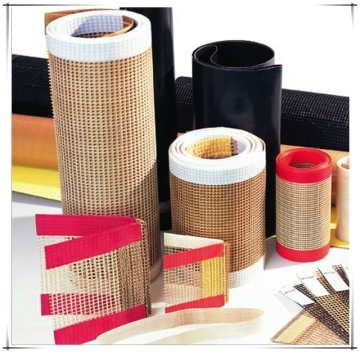 ptfe teflon coated fiberglass mesh convey belt
