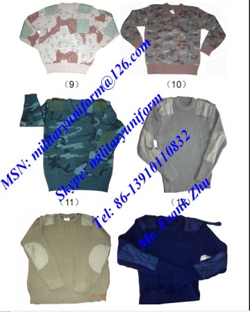 Military Pullover Military Sweater Jersey Camouflage Pullover Sweater Jersey