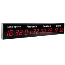 CHEETIE CP34 Desktop Wall-Mounted Multi-Country Digital Clock