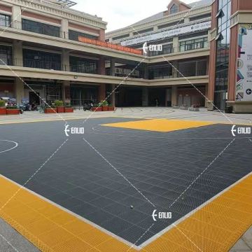 Factory price soccer/footabll pp modular flooring wear-resisting basketball court floor mat