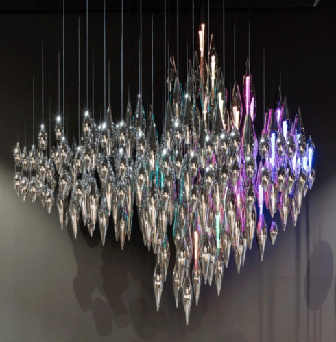 Lampadario in cristallo della lobby della villa personalizzata