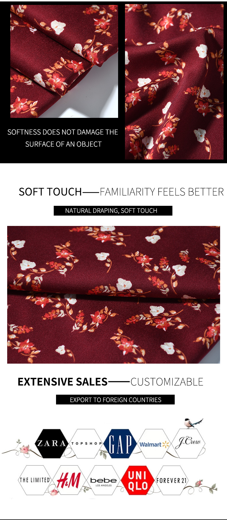 Elastic wire printed flannel fabric