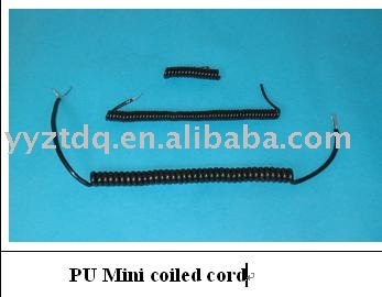 Mini coiled cord PU