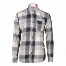 Ladies' casual shirt/blouse/checkered shirt/business shirt, long sleeved, gingham trim