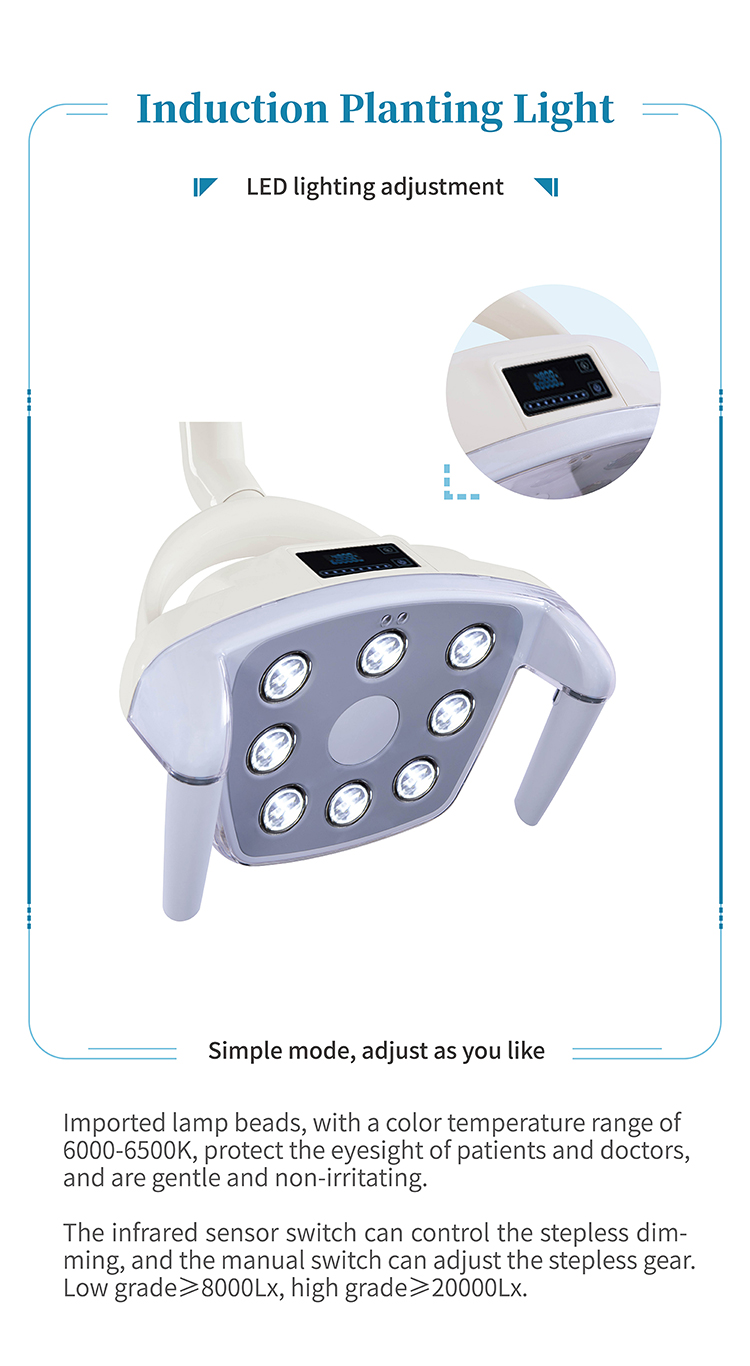 Top-mount Dental Chair with Rotatable 90 Spittoon