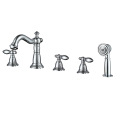 4 Hole Bath Faucet With Hot And Cold