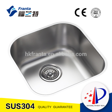 Model 18120 one piece undermount stainless square sink