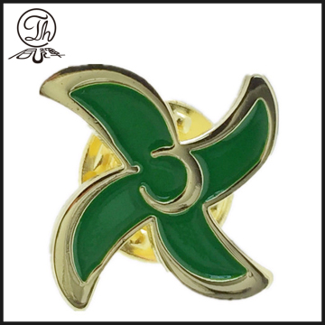 Gold Windmill shape pin badge
