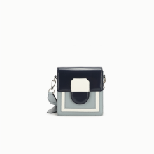 Unique and individual style contrast color shoulder bag