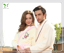 Velvet terry bathrobe spa bathrobe High quality