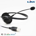 Beliebter kabelgebundener USB-Kopfhörer mit Mikrofon