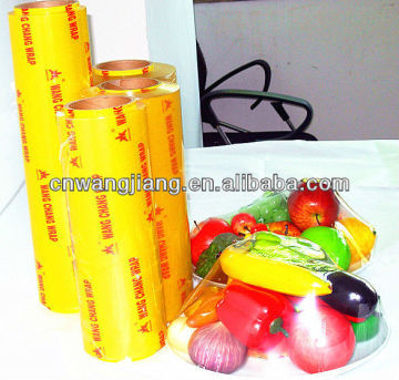 Soft translucent pvc cling film for food wraping