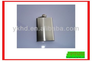 Antique custom-made stainless steel hip flask sets