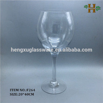 stemmed goblet glass vase,wholesale clear long stem tall goblet wedding vase