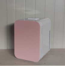 10L Pink Glass Cosmetics Mini Fridge