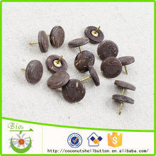Natural coconut decorative sofa nail with laser logo