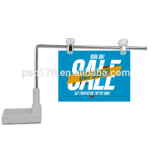 magnet base banner display clip holder stand