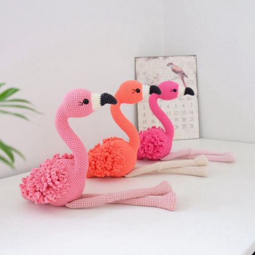 Hot Felling Flamingo Crochet Knit Παιχνίδι