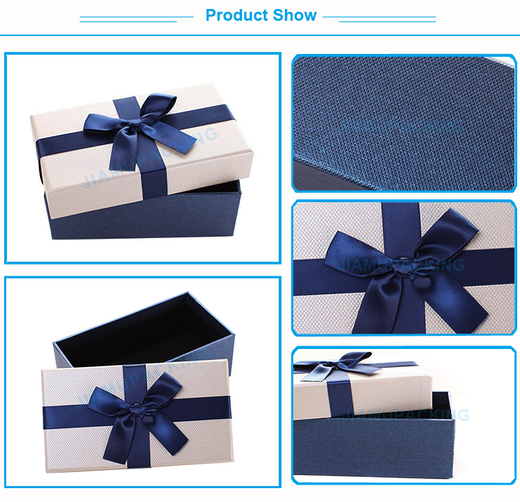 Classic Luxury Recycled Paper Gift Box Packaging Custom Design