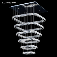 Large Crystal Chandelier Light Modern