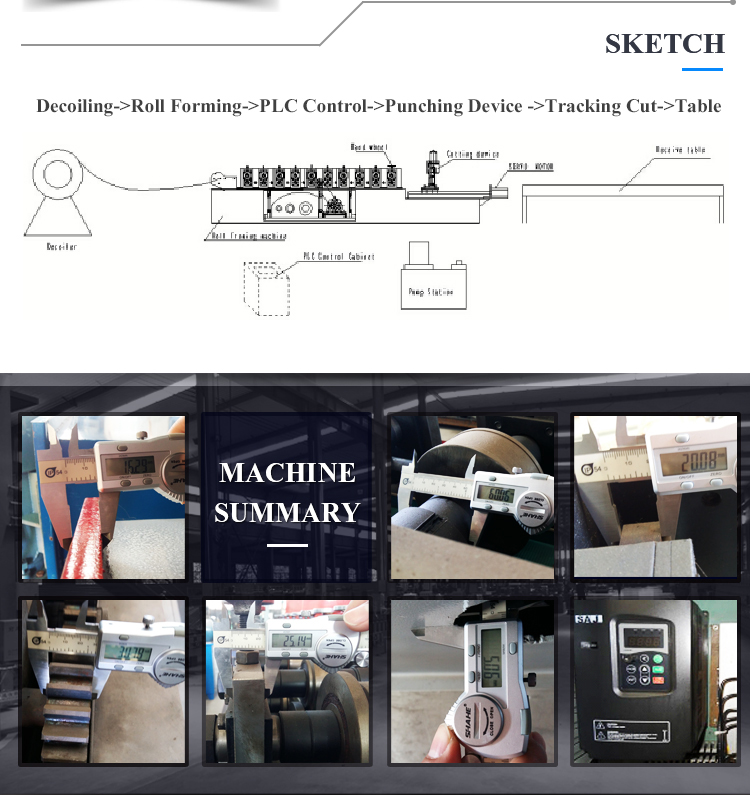 2019 hot sale metal stud and track aluminium CW UW profile making machine