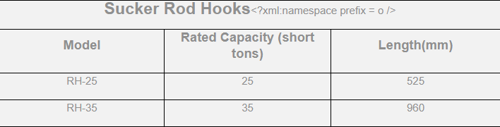 Sucker Rod Hooks