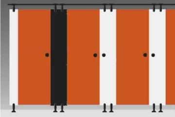 easy intall toilet partitions