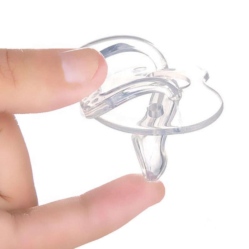 Baby pacifier soft transparent liquid silicone pacifier