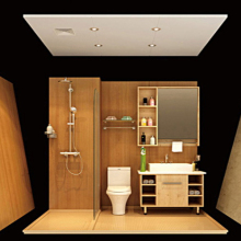 Ceramic Tile Prefabricated Bathroom Pods