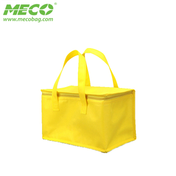 Large tote cool bag, yellow lunch bags/lunch box